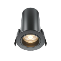 Встраиваемый светильник Downlight FOCUS LED 12W, 3000K, Черный (Maytoni Technical, DL125-L12-3K-B)
