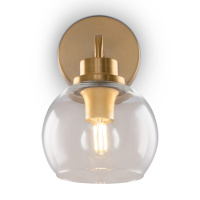 Бра Modern Neptune, 1xE14 Латунь, Прозрачный (Freya, FR5176WL-01BS)