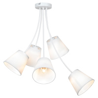 Подвесная люстра Lgo Lafayette, 5xE27, Белый и Белый (Lussole, GRLSP-8267)