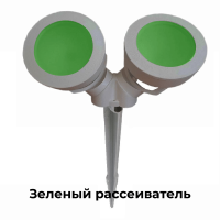 Ландшафтный светильник Fumagalli Tommy 2L Spike 4M1.001.000.LND2L, Серый и Зеленый