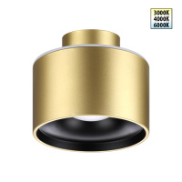 Светильник Накладной Светодиодный С Переключателем Цветовой Температуры Giro Over, Led, Бронзовый (Novotech, 358972)