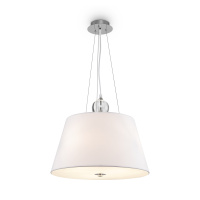 Подвесной светильник Modern Bergamo, 3xE27 Хром, Белый (Maytoni, MOD613PL-03W)