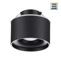 Светильник Встраиваемый Светодиодный С Переключателем Цветовой Температуры Giro Spot, Led, Черный (Novotech, 358962)